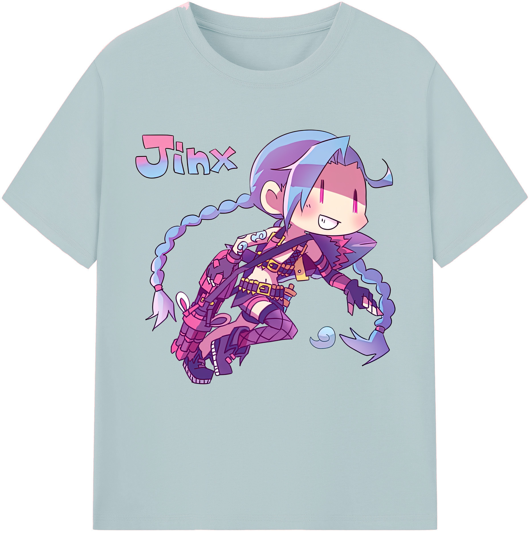 リーグ・オブ・レジェンド League of Legends LOL 綿100％半袖Tシャツ（フロントプリント）